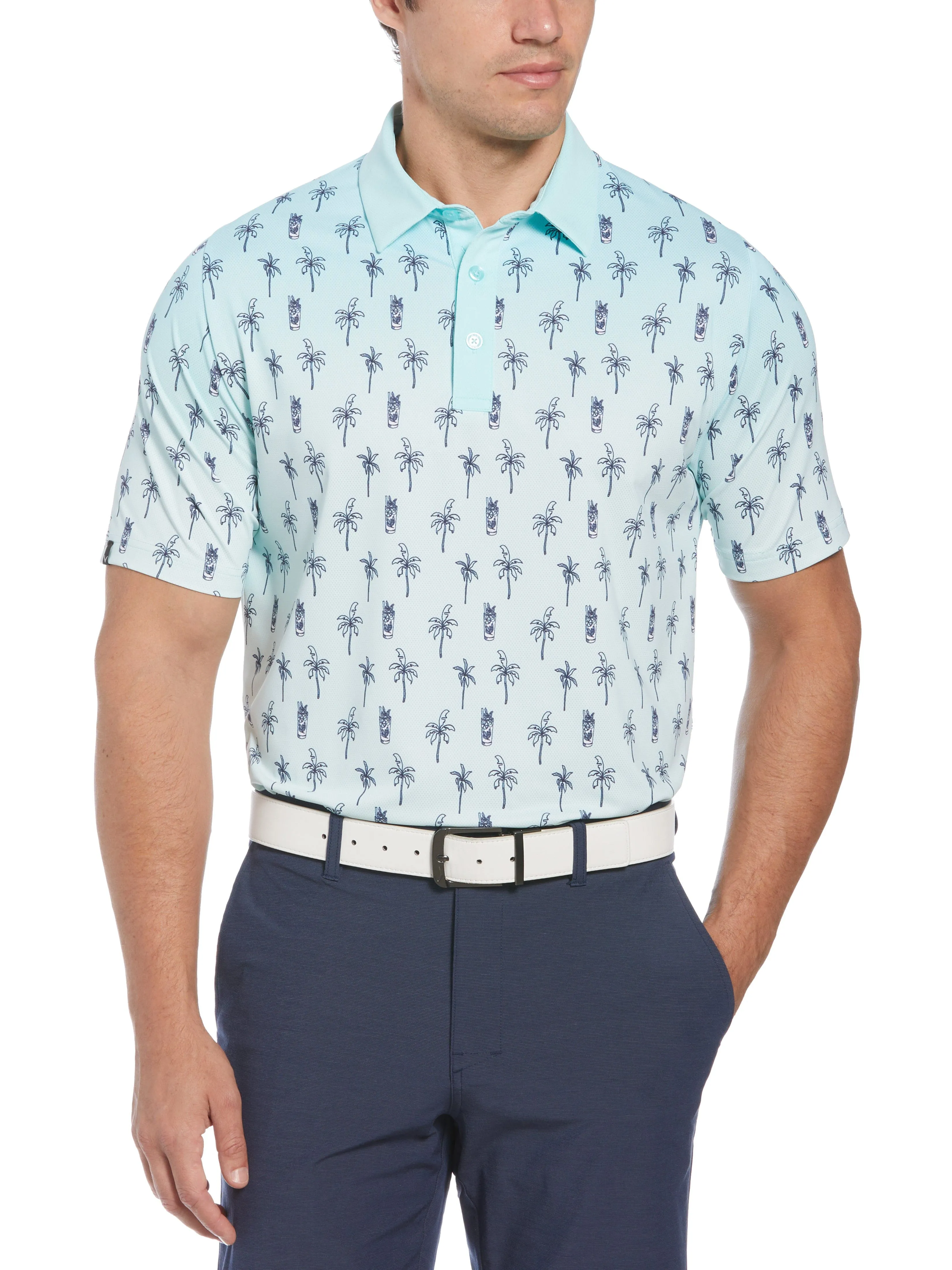 Mens Mojito Ombre Print Golf Polo