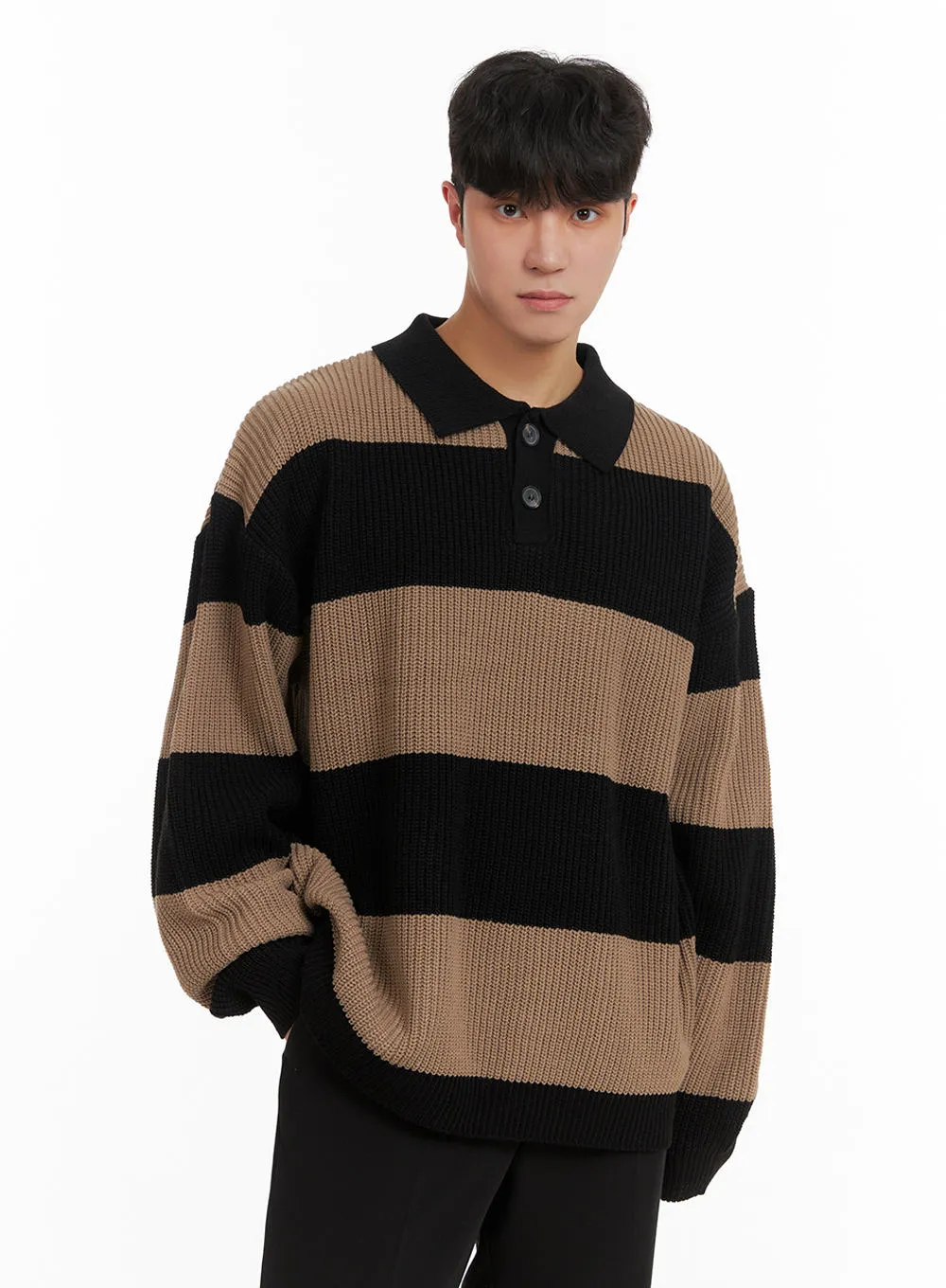 Men's Polo Knit Sweater IA402