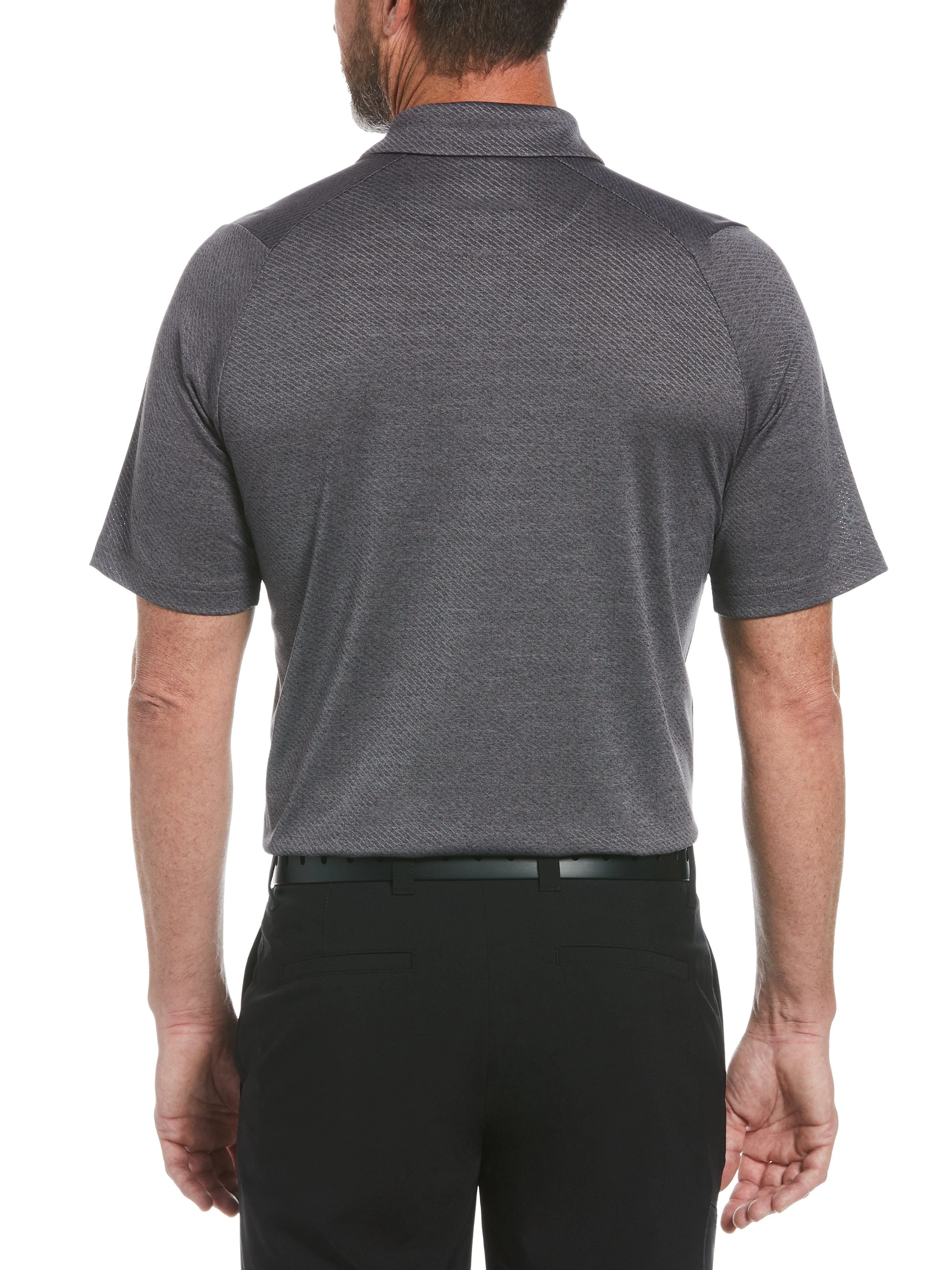 Mens Swing Tech Ventilated Heather Jacquard Polo