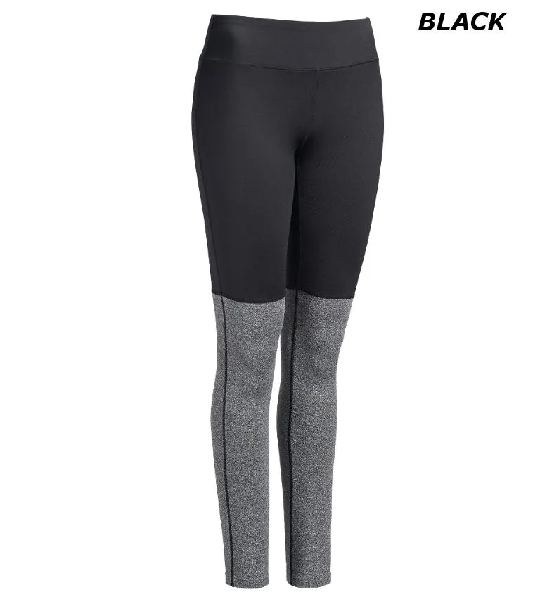 Mid-Rise Heather Colorblock Leggings