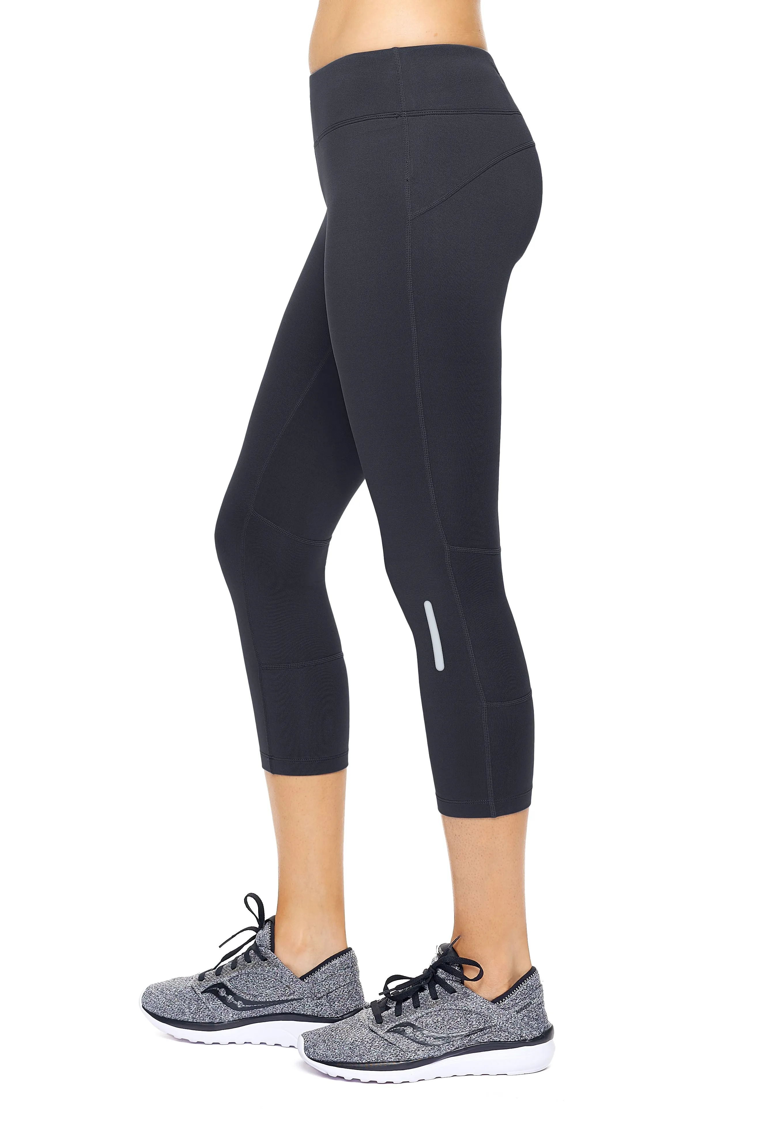 Mid-Rise Zip Pocket Capri Leggings