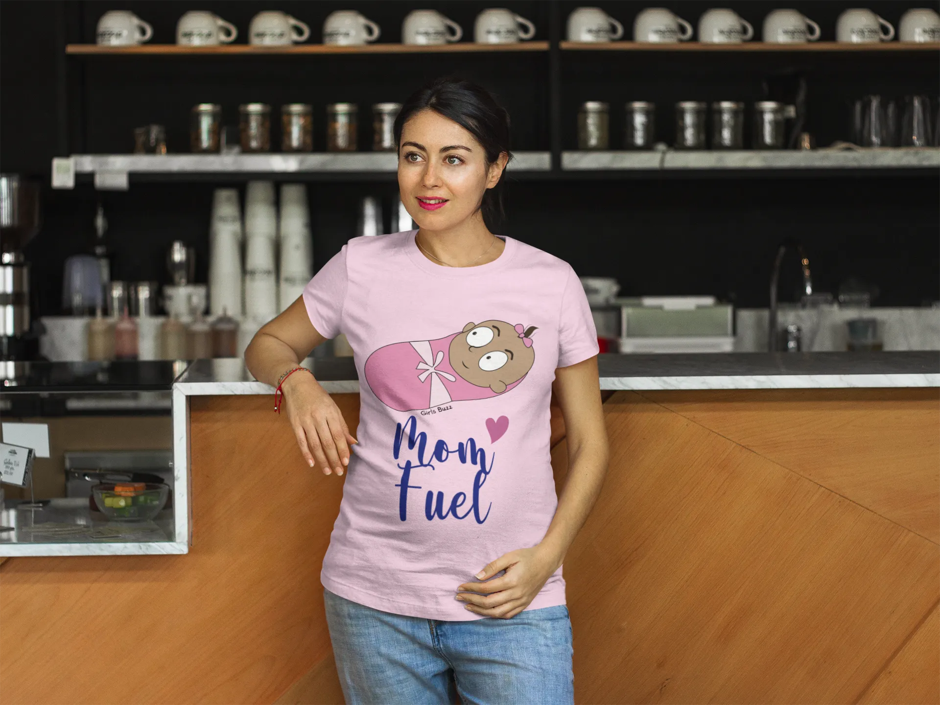 Mom Fuel Maternity T-shirt