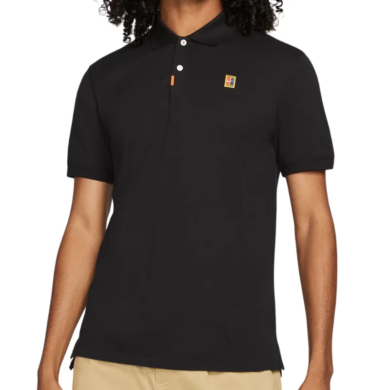 Nike Men Slim Fit Tennis Polo Shirt - Black