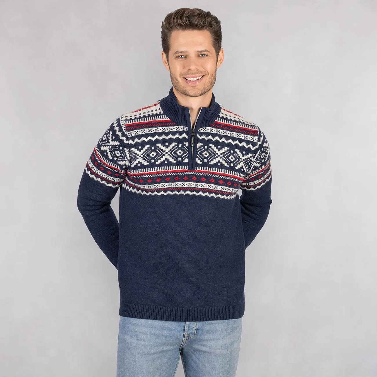 Nordic Sweater Zip Men