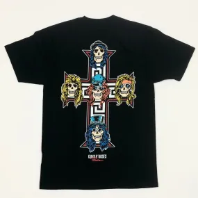 PRIMITIVE x Guns N' Roses Cross Graphic T-Shirt - Black