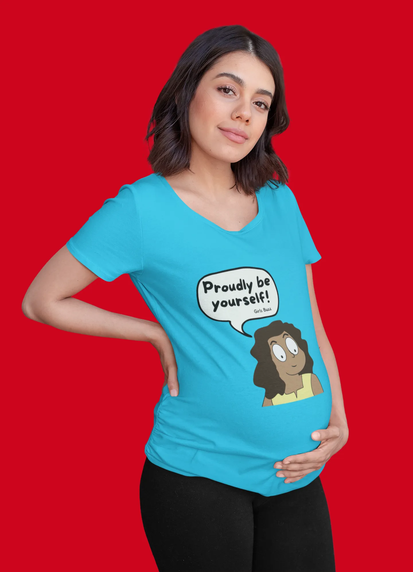 Proudly Be Yourself Maternity T-shirt