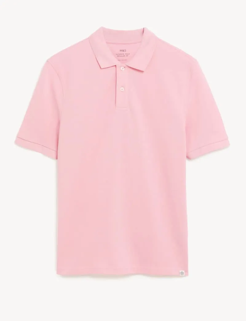 Pure Cotton Pique Polo Shirt