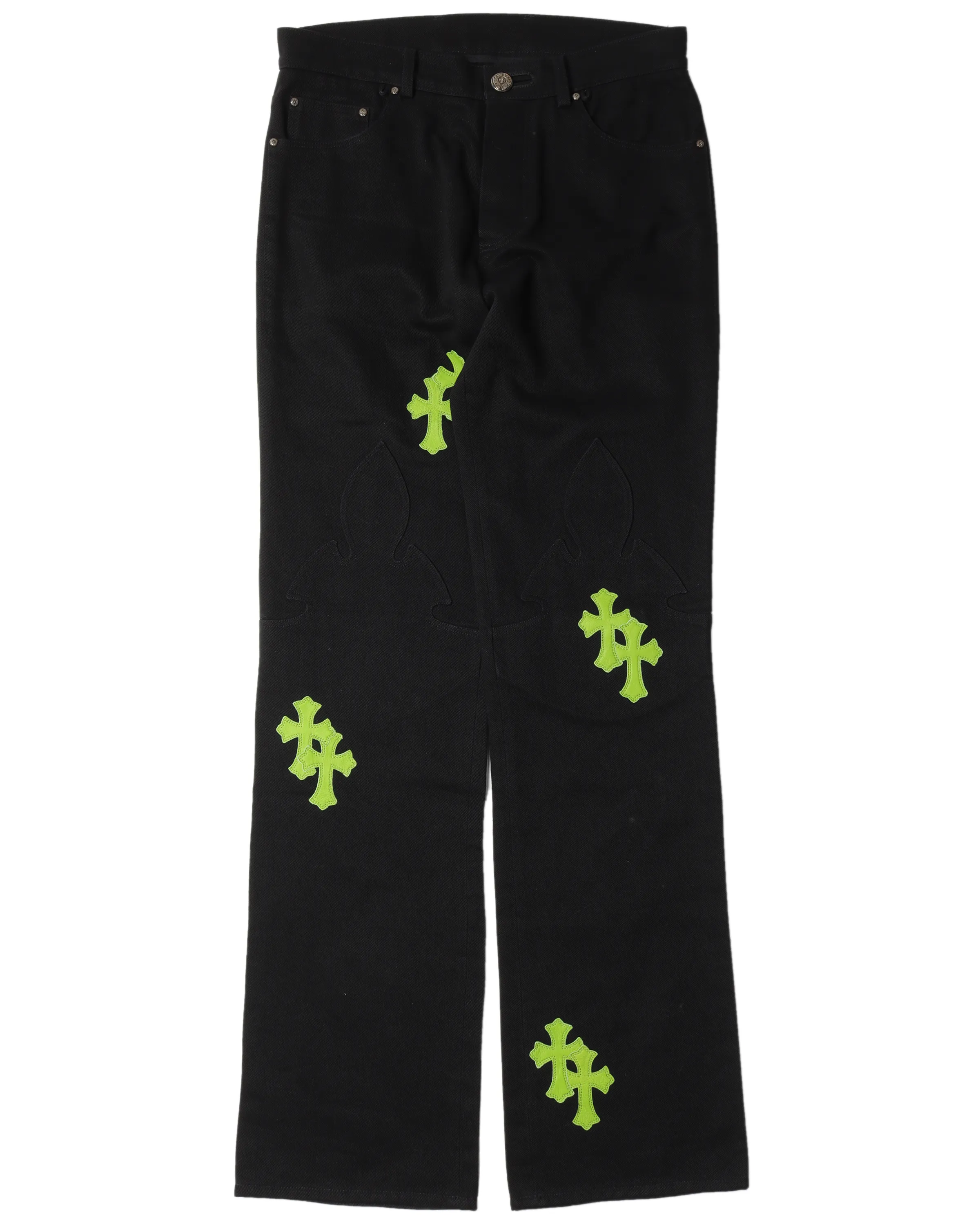 "Fleur De Lis" Cross Patch Denim