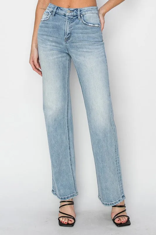 Risen Jeans High Rise Straight Jeans