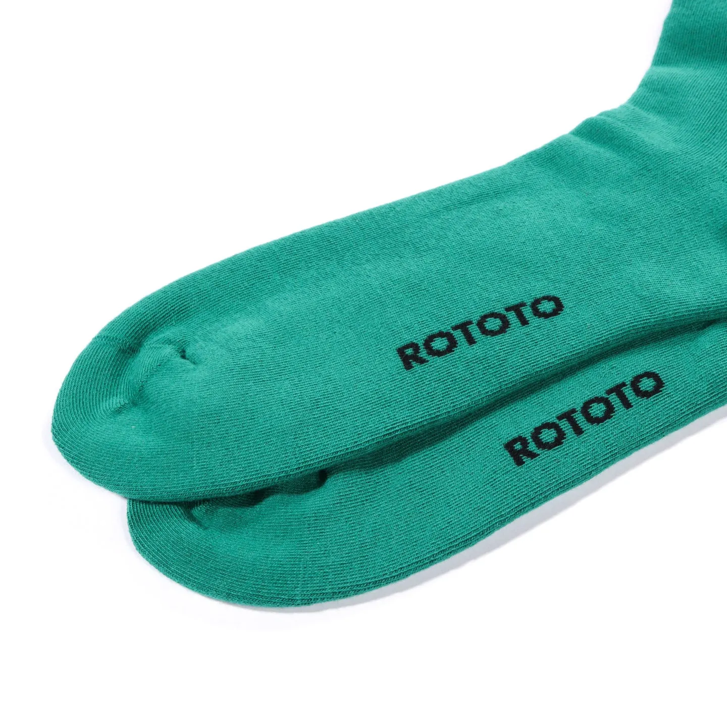 ROTOTO FINE PILE STRIPED SOCKS GREEN / PURPLE