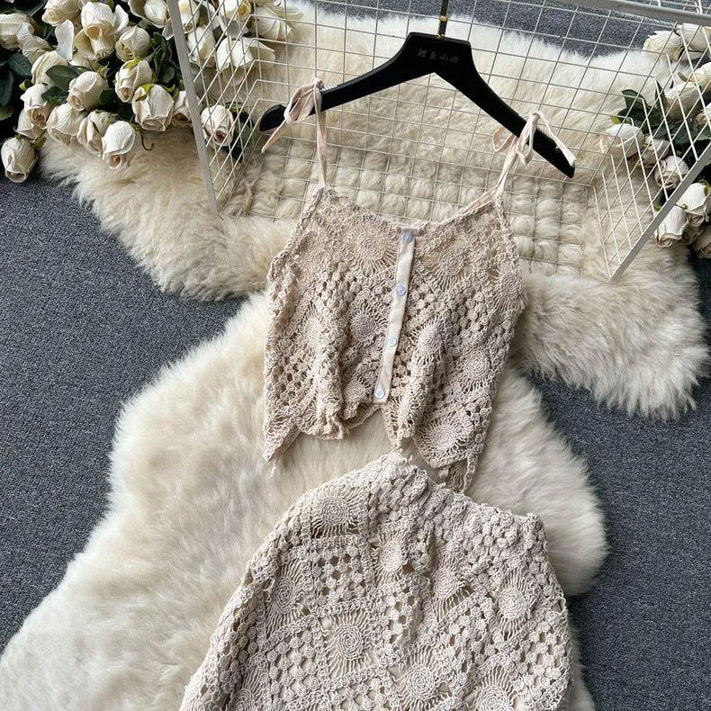 Salma Crochet Coord Set