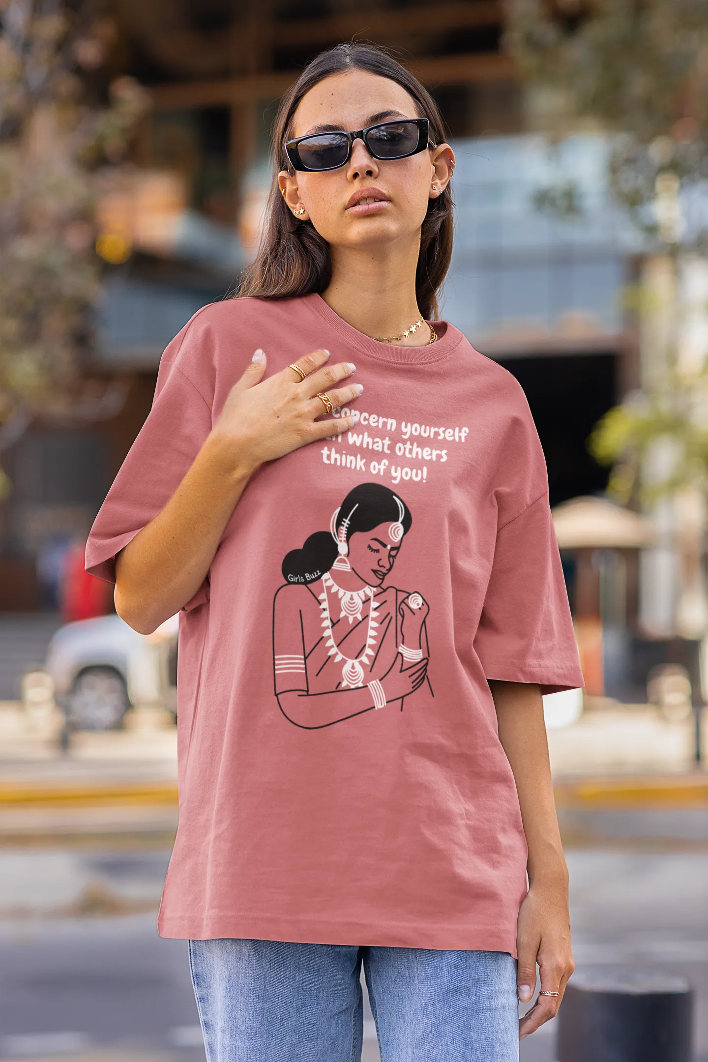 Sanskari Girl Oversized T-shirt