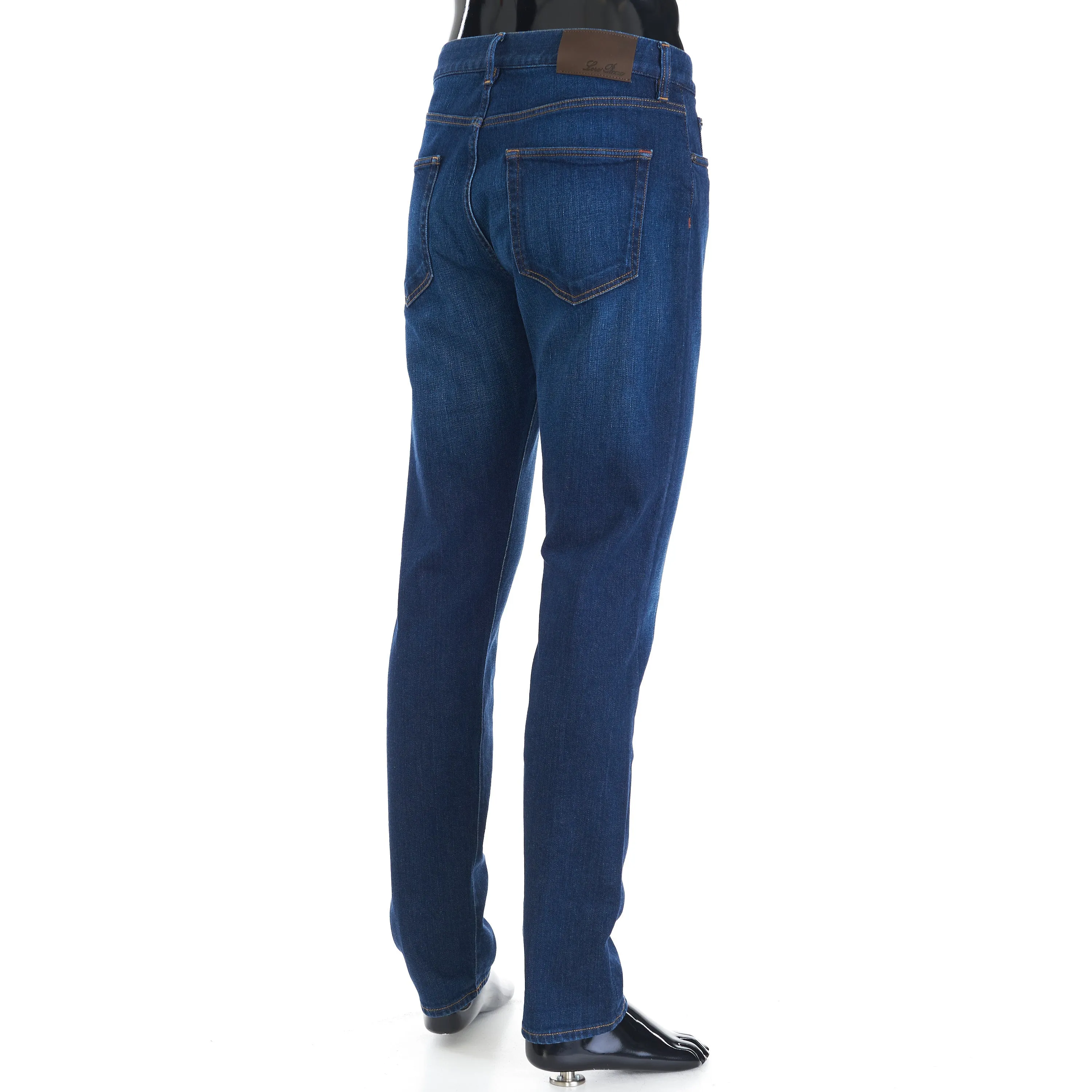 Slim Fit Five-Pocket Doccio Pants In Blue Japanese Kurashiki Denim