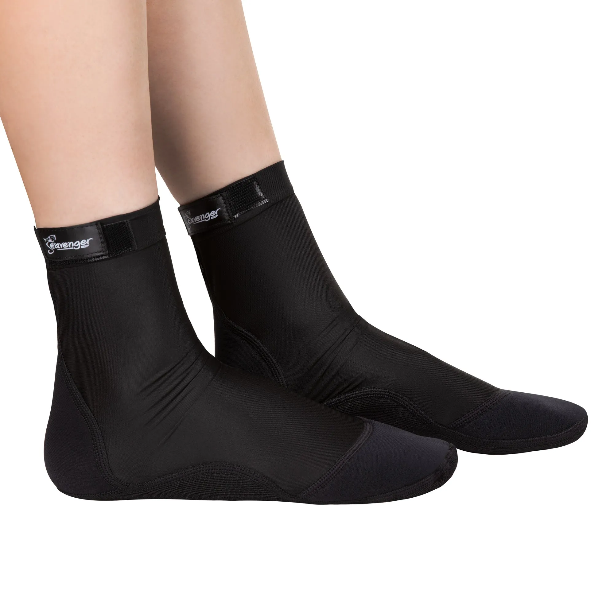 Tall SeaSnug Beach Socks - Black