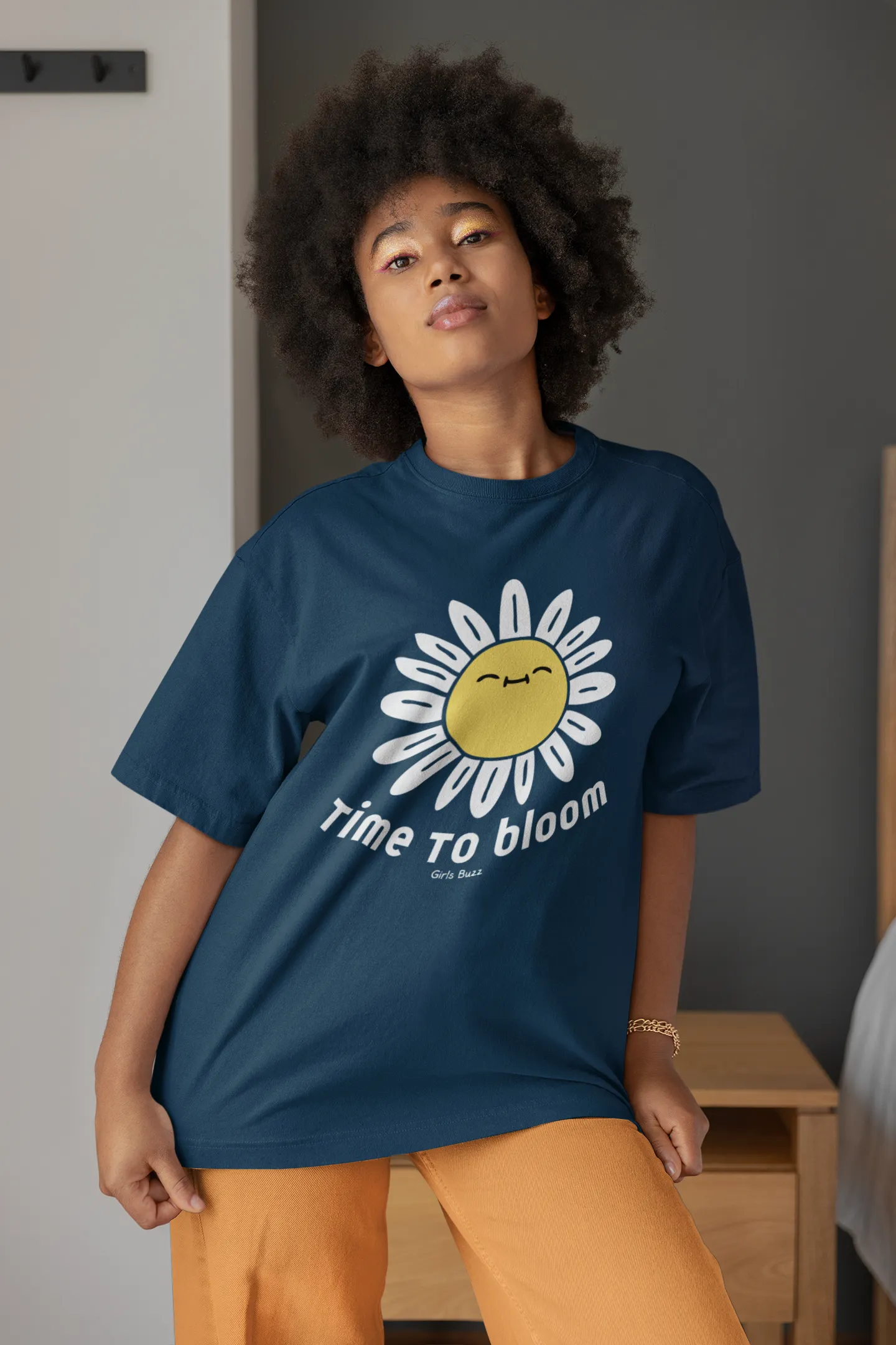 Time To Bloom Oversized T-shirt