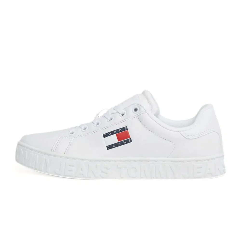 Tommy Hilfiger Jeans TJW Cool  Leather Sneaker Women EN0EN02531-WHT