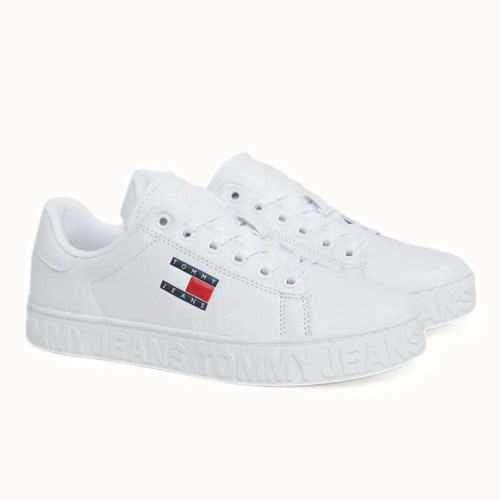 Tommy Hilfiger Jeans TJW Cool  Leather Sneaker Women EN0EN02531-WHT