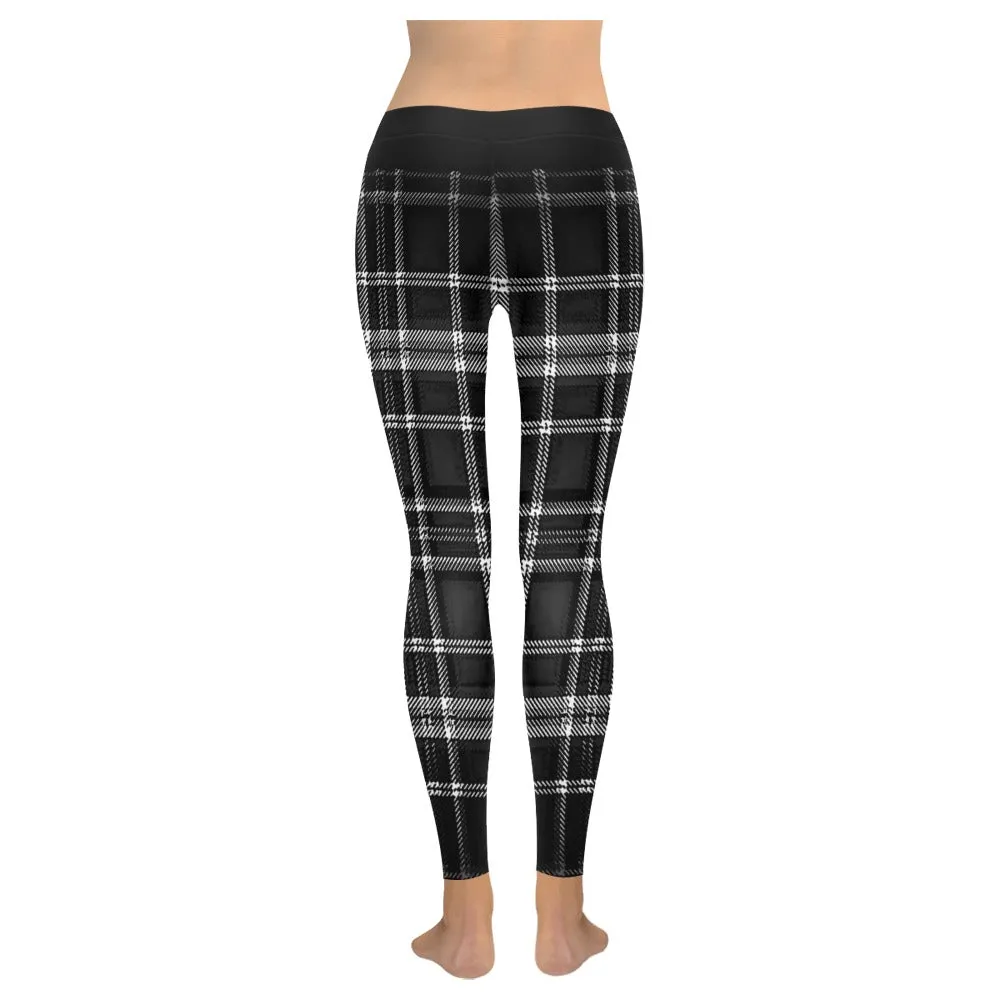 TRP Twisted Patterns 06: Digital Plaid 01-06A Designer Low Rise Leggings