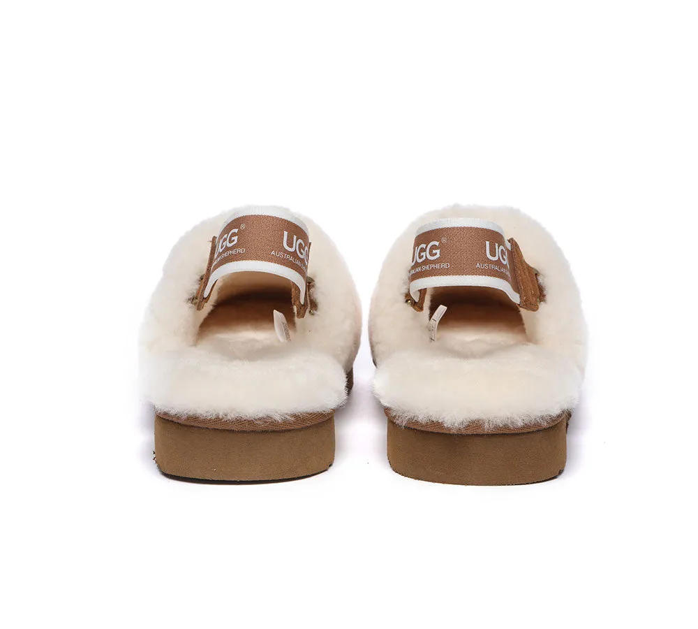 UGG AUSTRALIAN SHEPHERD Removable Strap Slingback Ugg Slipper Women Kamari