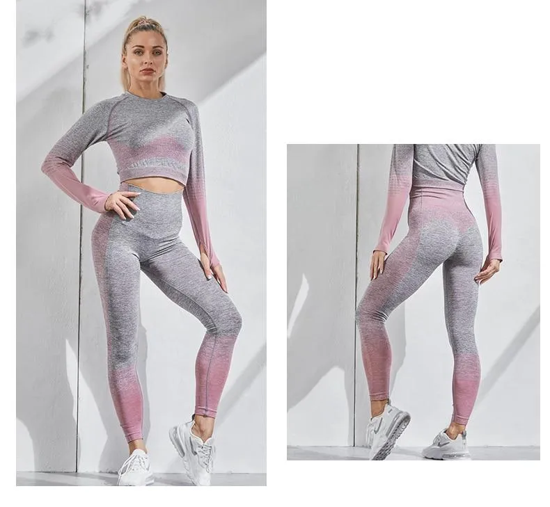 Women Sexy Push Up High Waist Leggings Gym Activewear Seamless Legging Knitting Workout Femme Jegging