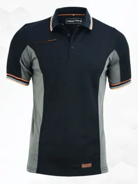 WrightFits Essential 2-Tone Men Work Polo T Shirt