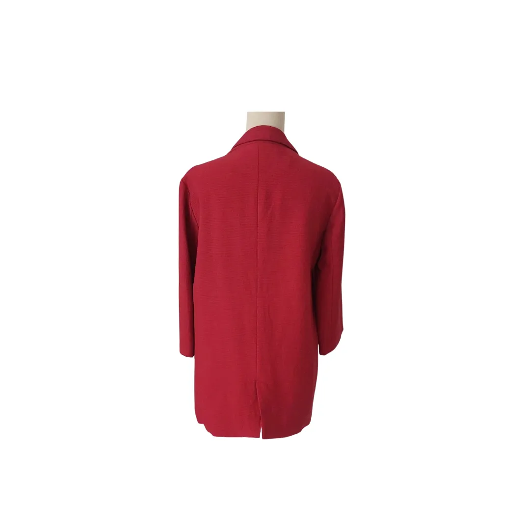 ZARA Red Open Front Blazer | Gently used |