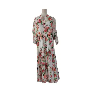 ZARA White Floral Printed Maxi Dress | Pre Loved |